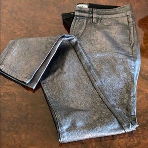PAIGE METALLIC VERDUGO ULTRA SKINNY JEANS
